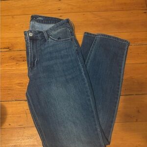 Old Navy Women's WOW Straight Leg Jeans - Dark Blue